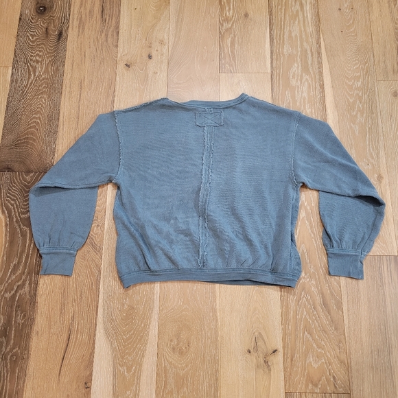 Free People We the Free Anyway Tee Turquoise size Small - Picture 4 of 10